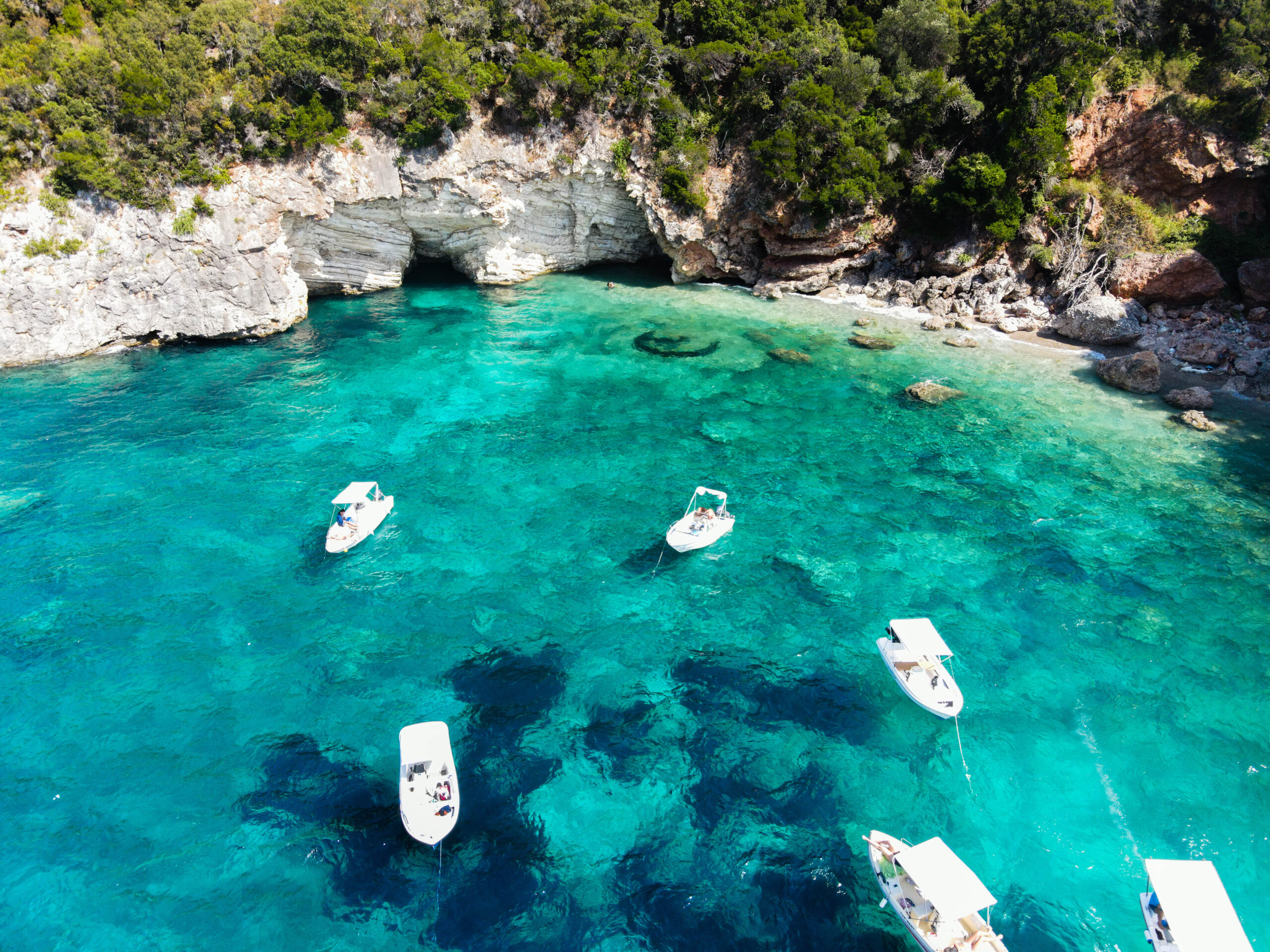 Corfu vanuit de boot